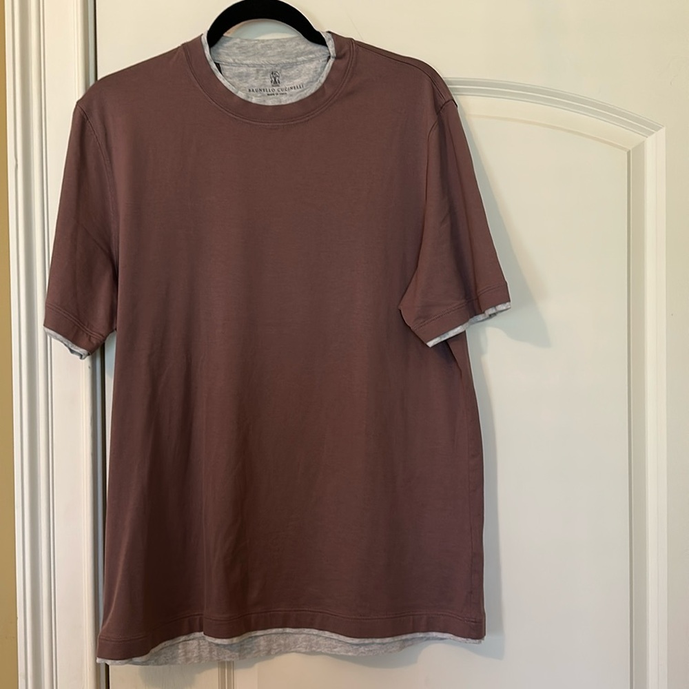 Brunello Cucinelli Plum T-Shirt